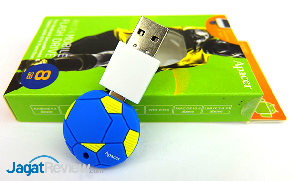 Review Apacer AH174 Mobile Flash Drive: USB OTG dengan Desain Bertema Bola 45 DSCF8970