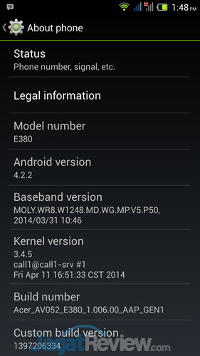 Review Smartphone Android Acer Liquid E3: Sang Penerus dengan Layar 720p dan Kamera 13MP 5 SS OS Acer Liquid E3 (10)