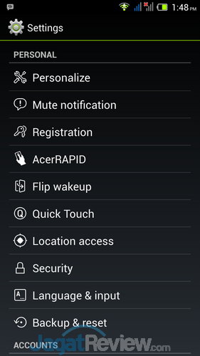 Review Smartphone Android Acer Liquid E3: Sang Penerus dengan Layar 720p dan Kamera 13MP 14 SS OS Acer Liquid E3 (12)