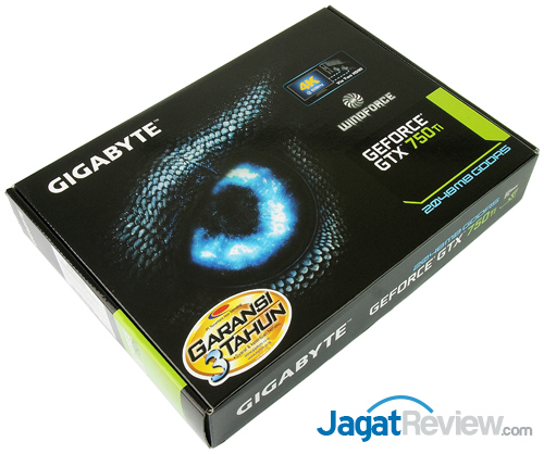 gigabyte gtx 750 ti windforce 2x oc front box