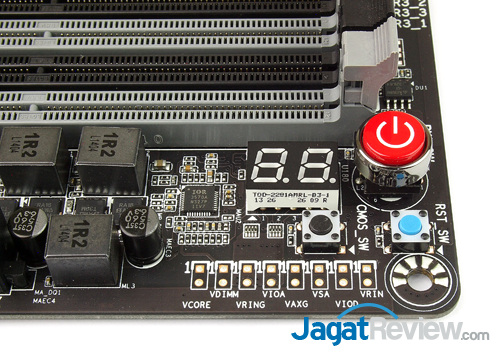 gigabyte z97x-gaming g1 wifi-bk buttons & debug & voltage measurement