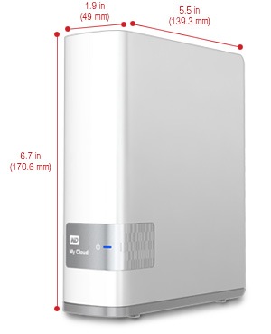 Review WD MyCloud 3 TB: NAS Personal yang Mudah Digunakan 7 Dimensi dari MyCloud (data diambil dari website resmi WD)