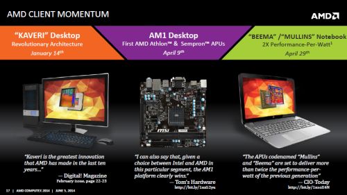 AMD Press Conference Computex 2014: Strategi AMD di 2014 5 Client