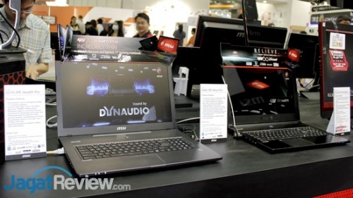 Computex 2014: Laptop Gaming Series Unjuk Kebolehan di Booth MSI 3 GS70 2PE Stealth Pro dan GS60 2PE Ghost Pro, kedua laptop gaming tipis ini dilengkapi dengan Core i7 terbaru dan pengolah grafis GTX 870M.