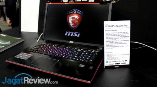 Computex 2014: Laptop Gaming Series Unjuk Kebolehan di Booth MSI 6 GE70 2PE Apache Pro, varian GE Series dengan layar 17