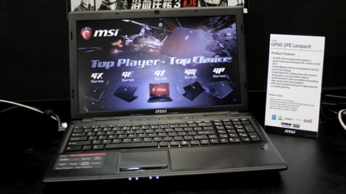 Computex 2014: Laptop Gaming Series Unjuk Kebolehan di Booth MSI 7 GP60 2PE Leopard, dengan prosesor Core i7 terbaru dan pengolah grafis GT 840M.