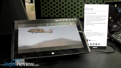 Computex 2014: Jajaran Perangkat Mobile Non-Gaming Series dari MSI 3 W20 3M - tablet ini menggunakan APU AMD