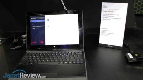 Computex 2014: Jajaran Perangkat Mobile Non-Gaming Series dari MSI 4 S100 - tablet Windows 8 dengan prosesor Intel Bay Trail-T