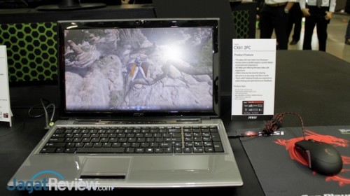 Computex 2014: Jajaran Perangkat Mobile Non-Gaming Series dari MSI 5 CX61 2PC ditampilkan MSI dengan menjalankan 3DMark Sky Diver.