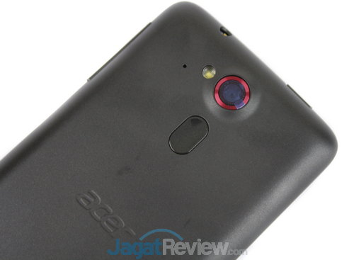 Review Acer Liquid Z4: Smartphone Android Mumpuni di Bawah Satu Juta 16 Di bagian belakang ada tombol AcerRAPID