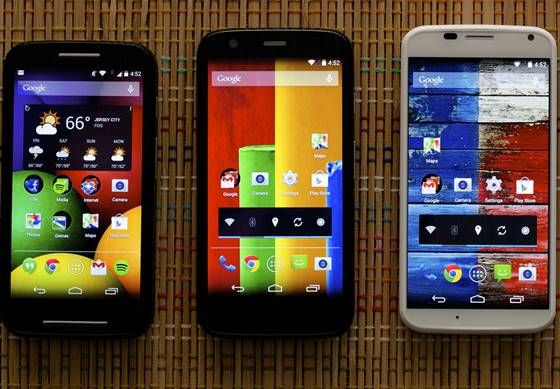 Smartphone Trio Moto-series Update KitKat 4.4.3 12 moto