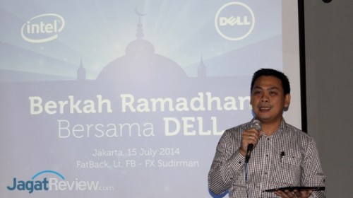 Dell Perkenalkan Jajaran Laptop Inspiron Baru 1 Primawan Badri, Country Manager & Director - Consumer dari Dell Indonesia, memberikan sambutan pembuka acara.