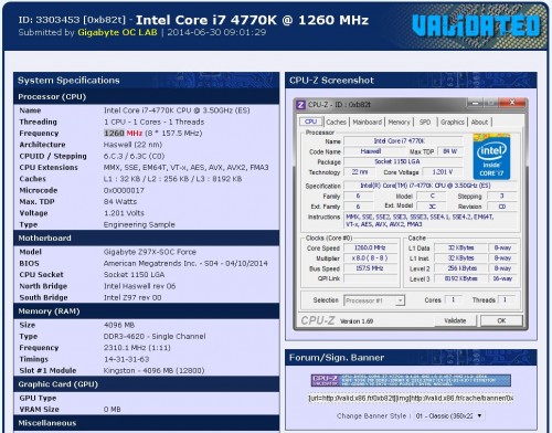 Gigabyte dan Kingston Pecahkan Rekor Dunia Kecepatan RAM 3 Z97X-OC Force LN2 c