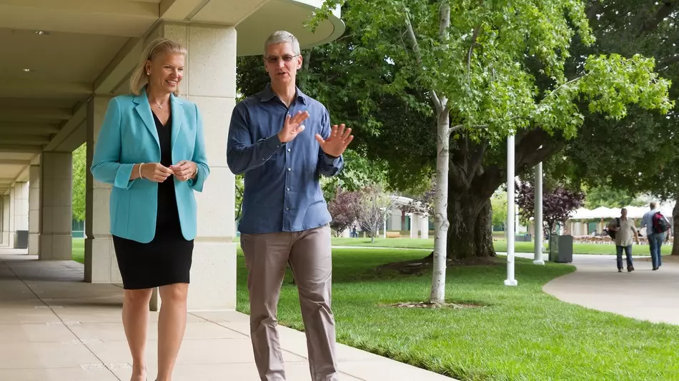 apple ibm cook rometty