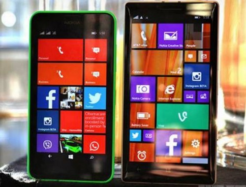Lumia Terbaru Tolak Google Sebagai Mesin Pencari di IE 1 Kiri: Lumia 630 - Kanan: Lumia 930