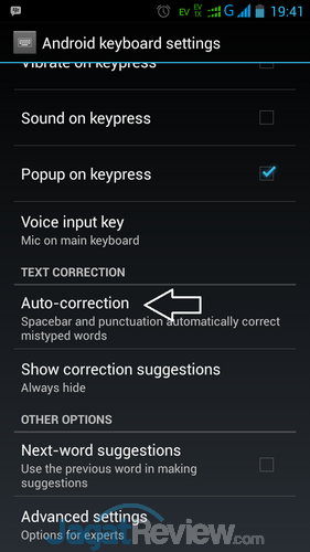 Cara Nonaktifkan Fungsi Auto Correction di Android 4 Auto Correction Android (4)