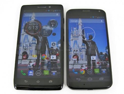 Kiri: Droid Ultra - Kanan: Moto X