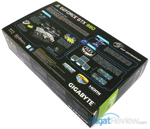 Review Gigabyte GeForce GTX 980 G1 Gaming: Maxwell Terkencang Berpadu dengan Windforce 3X Terbaik 9 gigabyte geforce gtx 980 g1 gaming rear box