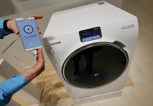 Samsung Tuduh LG Bersikap Vandal Sewaktu Pameran 1 Salah satu mesin cuci pintar yang dipamerkan Samsungdi IFA Berlin 2014