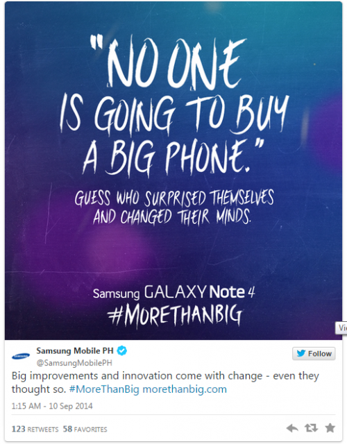 Samsung Sindir Apple Terkait iPhone 6 Plus 1 morethanbig