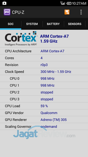 Review Xiaomi Redmi 1s: Smartphone Android Kencang dengan Harga Murah 3 Xiaomi Redmi 1S - CPU-Z CPU
