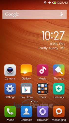 Review Xiaomi Redmi 1s: Smartphone Android Kencang dengan Harga Murah 2 Xiaomi Redmi 1S - Homescreen