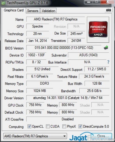 Review Asus Crossblade Ranger: Republic Of Gamers untuk Kaveri 5 GPUZ1