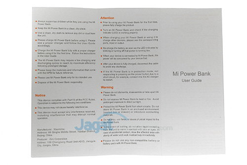 Review Power Bank Xiaomi 5200: Murah Ringkas dengan Performa Tinggi 6 Xiaomi Powerbank 5200 - Manual