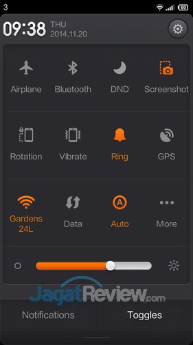 Review Xiaomi Redmi Note: Smartphone Android 8 Core Murah 4 Xiaomi Redmi Note - Notification Bar