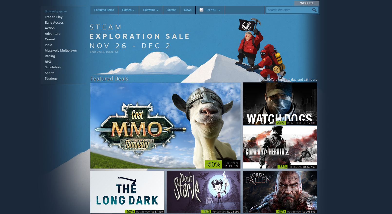 Steam Sale Dimulai! 9 steam exploration sale