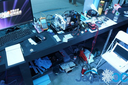 Hands-on Review & Overclocking Galax GTX 980 Hall-of-Fame (HOF): GTX 980 Tercepat saat ini 5 Meja JagatReview OC Team saat menjalani lomba Galax GOC 2014