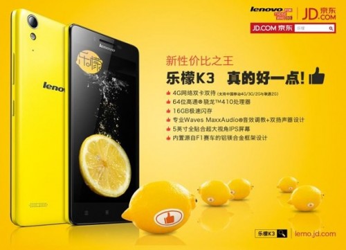 Lenovo Luncurkan Smartphone Murah Penantang Redmi 1S 1 lenovo k3