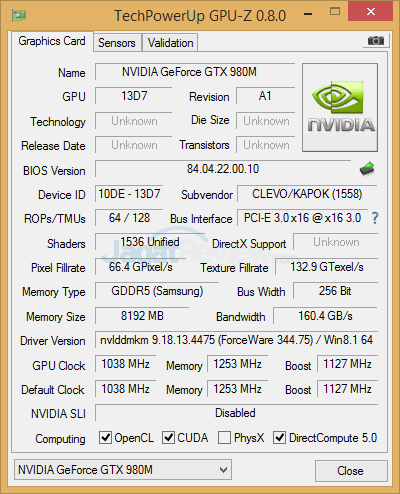 Review NVIDIA GeForce GTX 980M: VGA Single-GPU Terkencang untuk Notebook 4 nvidia gtx 980m gpuz