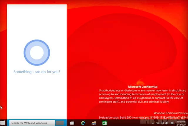 Bocoran Tampilan Windows 10 dengan Cortana 5 windows 10 cortana