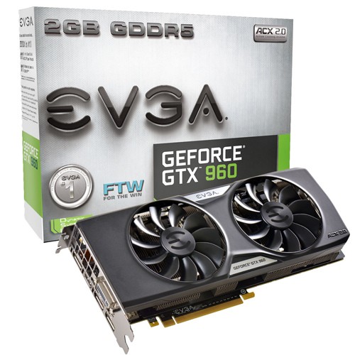 Parade VGA NVIDIA GeForce GTX 960 8 EVGA GeForce GTX 960 FTW ACX 2.0+ - 1304 1367 - 7010
