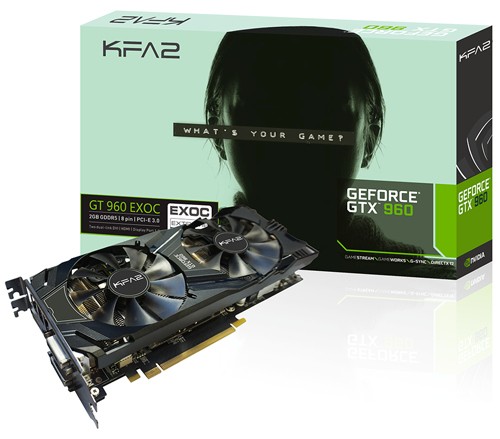 Parade VGA NVIDIA GeForce GTX 960 6 GALAX KFA2 GTX 960 EXOC - 1203 1266 - 7010