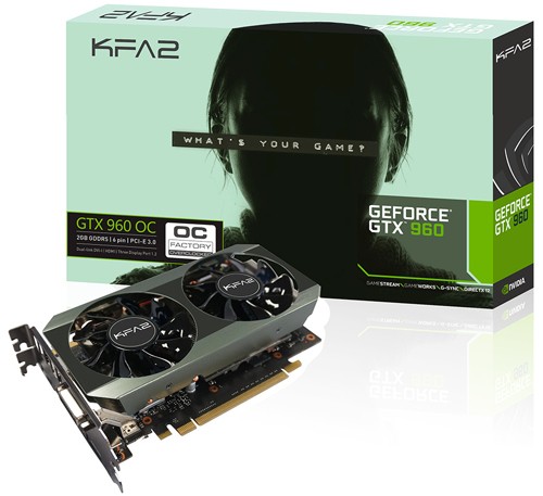 Parade VGA NVIDIA GeForce GTX 960 5 GALAX KFA2 GTX 960 OC - 1165 1228 - 7010