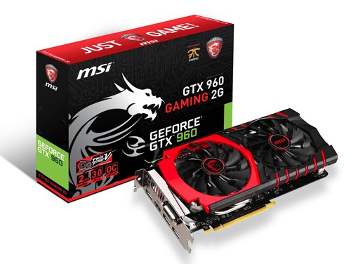 Parade VGA NVIDIA GeForce GTX 960 9 MSI GTX 960 GAMING OC - SILENT 1127 1178 - GAMING 1190 1253 - OC 1216 1279 - 7010