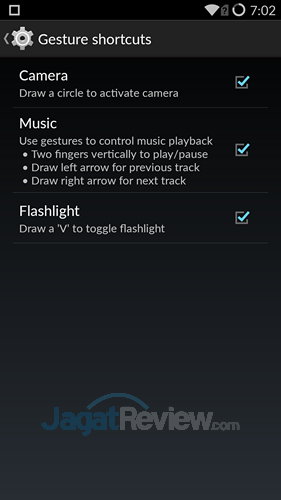 Review OnePlus One: Smartphone Android CyanogenMod Kencang 6 OnePlus One - Gesture