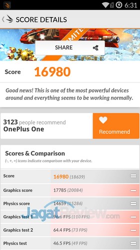 Unboxing OnePlus One: Smartphone OS CyanogenMod Akhirnya Datang! 7 Unboxing OnePlus One - 3DMark