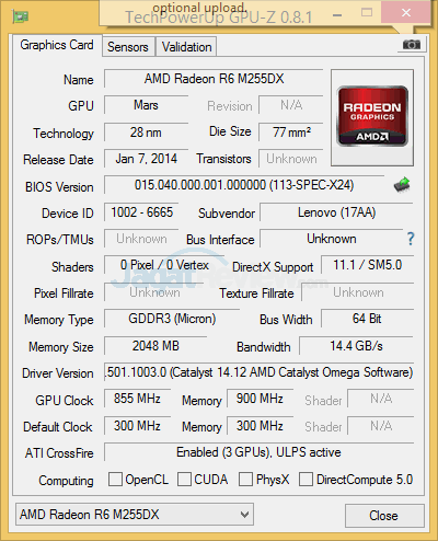Review Lenovo Z40-75: Notebook APU AMD Kaveri dengan Fitur Dual Graphics 9 lenovo z40-75 gpuz 02