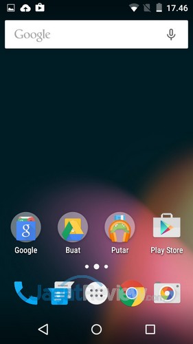Review Android One: Smartphone Android Lollipop Murah 6 Android One - Homescreen