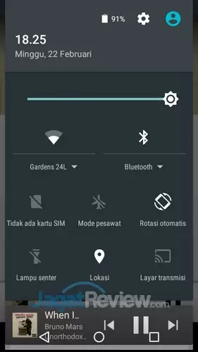 Review Android One: Smartphone Android Lollipop Murah 5 Android One - Quick Setting
