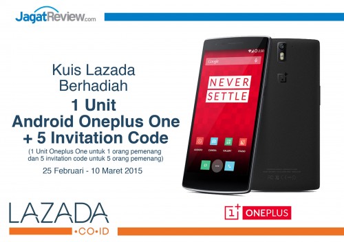 Pengumuman Pemenang Kuis Berhadiah Smartphone OnePlus One 64 GB dari Lazada! 1 kuis-lazada