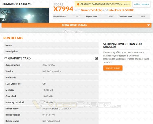 Seperti Inikah Kinerja VGA GeForce GTX TITAN X? 2 3dm11 x single