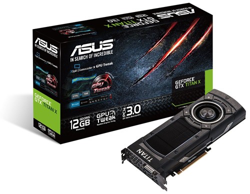 Parade VGA NVIDIA GTX TITAN X 2 ASUS GEFORCE GTX TITAN X 1000 1075 7010