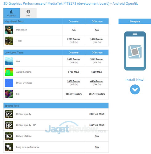 Benchmark Chipset Mediatek MT8173 Bocor di Internet! 3 MT8173 GFX 3.0 Bench