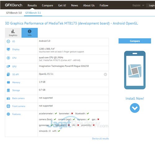 Benchmark Chipset Mediatek MT8173 Bocor di Internet! 4 MT8173 Info