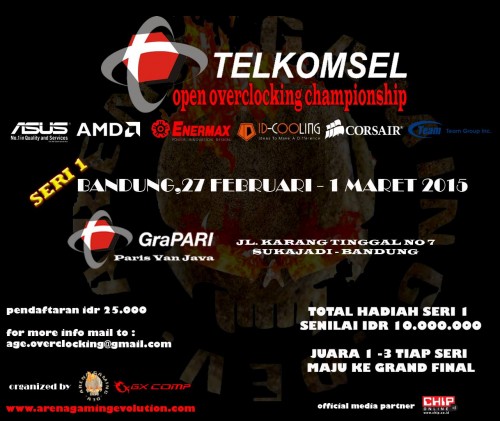 Telkomsel Open Overclocking Championship 2015, Seri 1 - Bandung 1 TOOC Seri 1