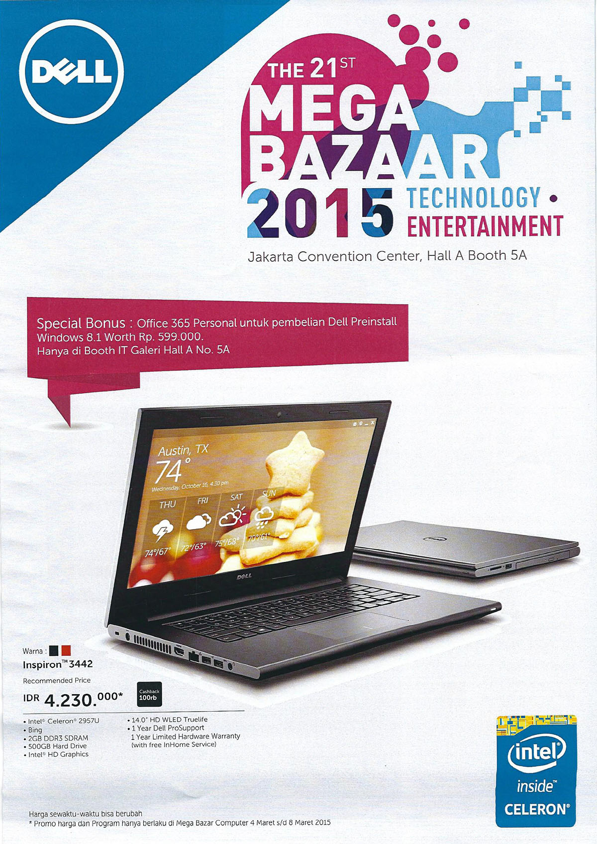 Promo Mega Bazaar 2015: Smartphone, Tablet, dan Notebook 33 dell 01
